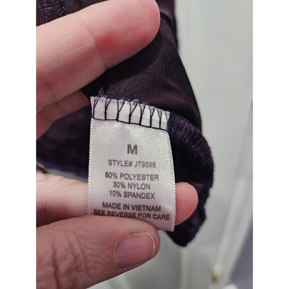 Whimsigoth Deep Purple Velvet Burnout Layered Open Cardigan Romantic Gothic Sz M - Picture 2 of 5